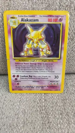Pokemon TCG Alakazam Base Set 1/102 Holo Unlimited Holo Rare - Image 4