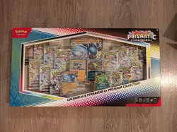 Pokemon Prismatic Evolutions Lucario ex & Tyranitar ex Premium Collection Box - Image 1