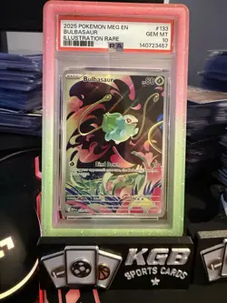 2025 POKEMON MEG EN-MEGA EVOLUTION ILLUSTRATION RARE #133 BULBASAUR PSA 10 - Image 1
