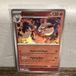 Pokemon Flareon Rare Masterball Holo 013/131 SV: Prismatic Evolutions - Image 1