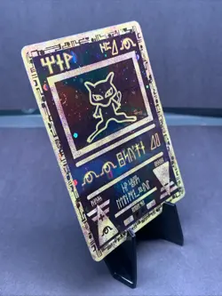 Pokemon TCG Movie Ancient Mew Promo Holo Full Art WOTC 2000 VTG Creased - Image 2