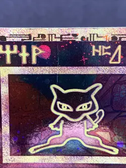 Pokemon TCG Movie Ancient Mew Promo Holo Full Art WOTC 2000 VTG Creased - Image 4