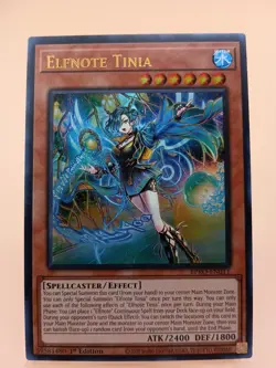 Yugioh! Elfnote Tinia BPRO-EN011 Ultra Rare 1st Ed NM Burst Protocol - Image 1