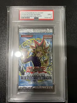Yugioh Legend of Blue Eyes White Dragon LOB Booster Pack 1st Edition PSA 9 AU/NZ - Image 1