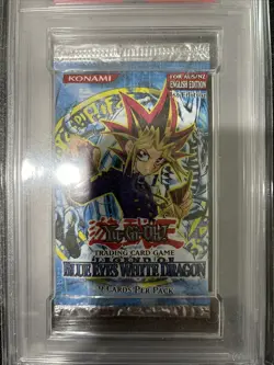 Yugioh Legend of Blue Eyes White Dragon LOB Booster Pack 1st Edition PSA 9 AU/NZ - Image 3