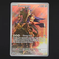 Pokemon TCG Card Zamazenta 201/182 Destined Rivals Illustration Rare Holo - NM - Image 1