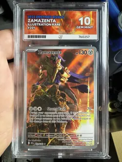 Pokemon TCG Zamazenta Destined Rivals 201/182 Illustration Rare - ACE 10 - Image 1