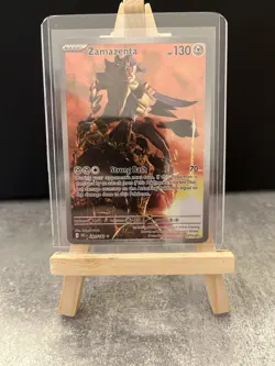 Pokemon TCG Zamazenta Destined Rivals 201/182 Illustration Rare Mint Condition - Image 1