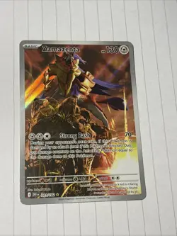 Pokemon TCG Zamazenta Destined Rivals 201/182 Illustration Rare Mint Condition - Image 1