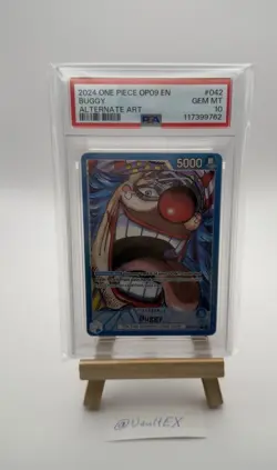 One Piece Buggy Leader OP09-042 PSA 10 - Image 1