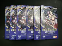 OP14 - The Azure Sea’s Seven One Piece TCG Sleeved Booster | Lot of 6 - Image 1