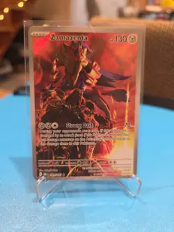 Pokemon TCG Zamazenta Destined Rivals 201/182 Illustration Rare Mint Condition - Image 1