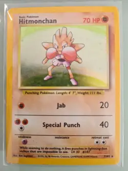 Hitmonchan 7/102 HOLO Rare :: Base Set :: 1999 WOTC :: Pokemon TCG - Image 1