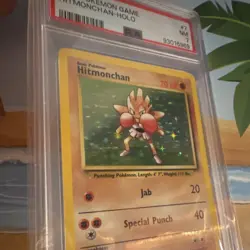 Pokemon TCG Hitmonchan Base Set Holo Rare PSA 7 7/102 1999 Wizards of the Coast - Image 2