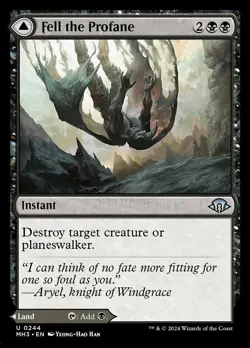 FELL THE PROFANE MODERN HORIZONS 3 MAGIC THE GATHERING - Image 1