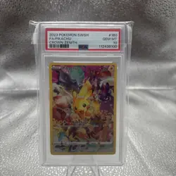 2023 POKEMON SWORD & SHIELD CROWN ZENITH #160 FULL ART/PIKACHU PSA 10 #160 - Image 1
