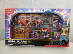 Pokemon TCG Mega Lucario ex Premium Figure Collection Box Factory Sealed - Image 1