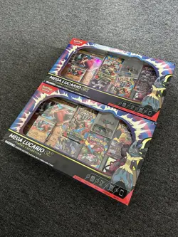Pokemon TCG Mega Lucario ex Premium Figure Collection Box Factory Sealed - Image 1