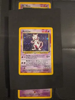 Pokemon Mewtwo TCG Base Set Holo Unlimited Rare Card 10/102 - Image 1