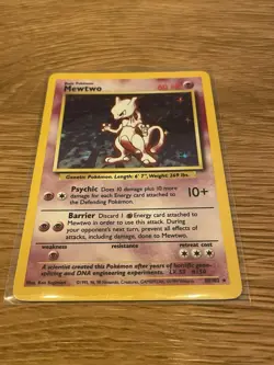 Pokemon TCG Mewtwo Base Set Holo Unlimited Rare Card 10/102 Vintage 1999 - Image 3