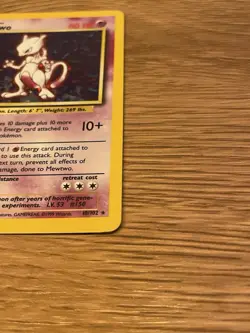 Pokemon TCG Mewtwo Base Set Holo Unlimited Rare Card 10/102 Vintage 1999 - Image 5