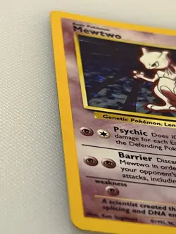 Pokemon TCG Mewtwo Holo Rare Card 10/102 WOTC Base Set - Image 2
