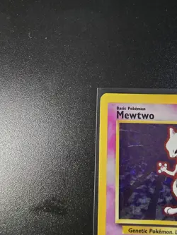 Pokemon TCG Mewtwo Base Set Holo Unlimited Rare Card 10/102 Vintage 1999 - Image 3