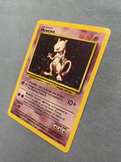 Pokemon TCG Mewtwo Base Set Holo Rare Card 10/102 Vintage LP - Image 5