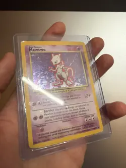 Pokemon Mewtwo TCG Base Set Holo Unlimited Rare Card 10/102 - Image 2