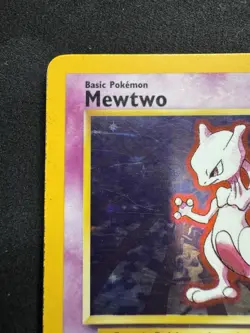 Mewtwo Base Set 10/102 Holo Rare Vintage WOTC Pokemon TCG Card - Image 2