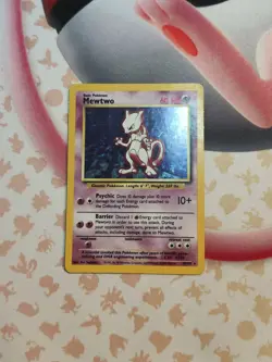 Pokemon TCG Mewtwo 10/102 1999 Base Set Holo Unlimited Rare plus mew card - Image 1