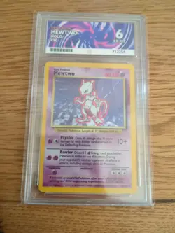 Pokemon Mewtwo TCG Holo Rare Card Base Set 10/102 WOTC 1999 ACE 6 - Image 1
