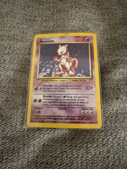 Mewtwo 10/102 Base Set 1999 Holo Rare WOTC Pokemon Card TCG - Image 1