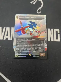 Foil Secret Lair Tornado Sonic’s Biplane Weatherlight x1 Magic Cards MTG Sonic - Image 1