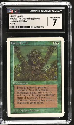 LIVING LANDS Unlimited Rare CGC 7 MTG [Nostalgium] - Image 1