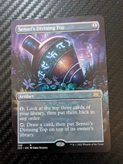 1x MTG Sensei's Divining Top (Borderless) - Double Masters 2022 (2X2) #398 - Image 1