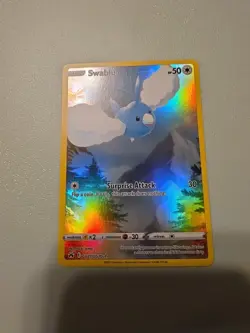Pokemon TCG Swablu Crown Zenith: Galarian Gallery Holo Ultra Rare Card GG27/GG70 - Image 1