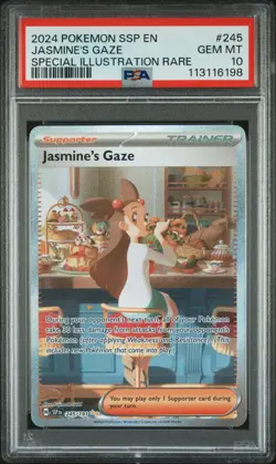 PSA 10 JASMINE'S GAZE ILLUSTRATION RARE #245 POKEMON SURGING SPARKS SPARKS - Image 1