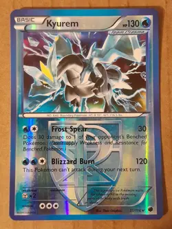 Pokemon Kyurem 31/116 Plasma Freeze Reverse Holo LP See Pictures - Image 1