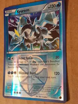 Pokemon Kyurem 31/116 Plasma Freeze Reverse Holo LP See Pictures - Image 2