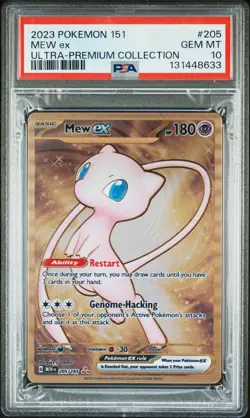Mew EX 205/165 151 Ultra-premium Collection Pokemon PSA 10 - Image 1