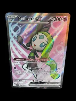 Pokemon Meloetta ex 159/086 Sv: Black Bolt Ultra Rare Holo 200 HP English - Image 1