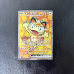 Meowth Ex 107/88 ULTRA RARE Full Art NM - Perfect Order Pokemon - Image 3