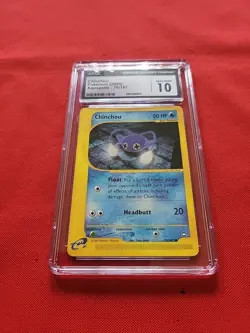 GEM MINT Pokemon: Chinchou #70/147 Aquapolis 2003 Non-holo Vintage - CGC 10 -B16 - Image 3