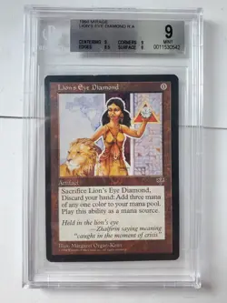 MTG Lion's Eye Diamond English MI Mirage BGS 9 - Image 1