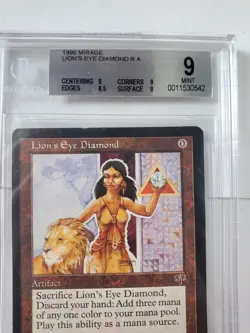 MTG Lion's Eye Diamond English MI Mirage BGS 9 - Image 2