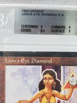 MTG Lion's Eye Diamond English MI Mirage BGS 9 - Image 4