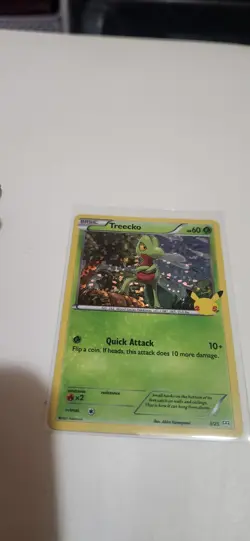 Pokemon Celebrations: McDonalds Stamped Promo - Treecko - 25th Anniversary 2021 - Image 1