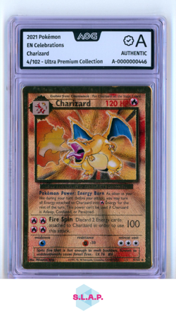 CHARIZARD POKEMON 4/102 CELEBRATIONS 2021 EN AOG AUTHENTIC - Image 1