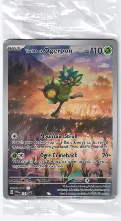 Teal Mask Ogerpon 123 Pokemon TCG Promo Scarlet & Violet Promo Sealed NM - Image 1